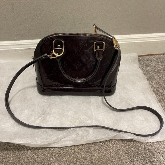 Louis Vuitton Hand Bag Alma BB Bordeaux Vernis - Picture 11 of 16